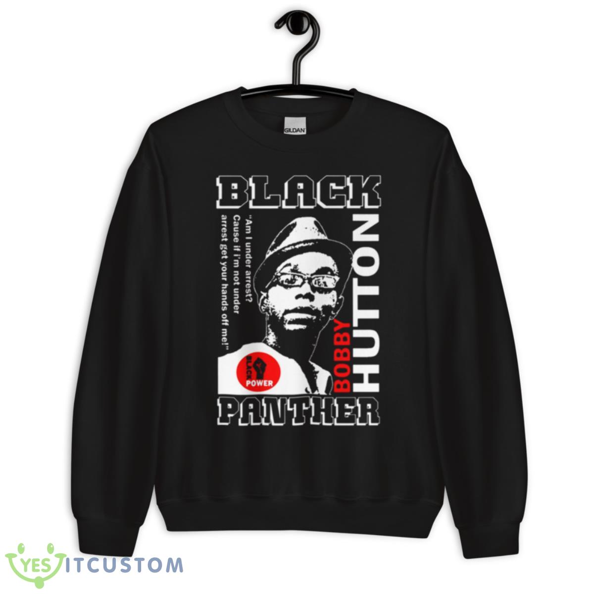 Bobby Hutton Black Panther Shirt 3 Bobby Hutton Black Panther Shirt - Unisex Crewneck Sweatshirt