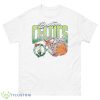 Boston Celtics Basketball On Fire Shirt - 500 Men’s Classic Tee Gildan