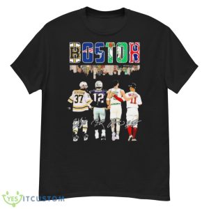 Boston Skyline Sport Teams Players 2023 Signatures Shirt - G500 Men’s Classic T-Shirt