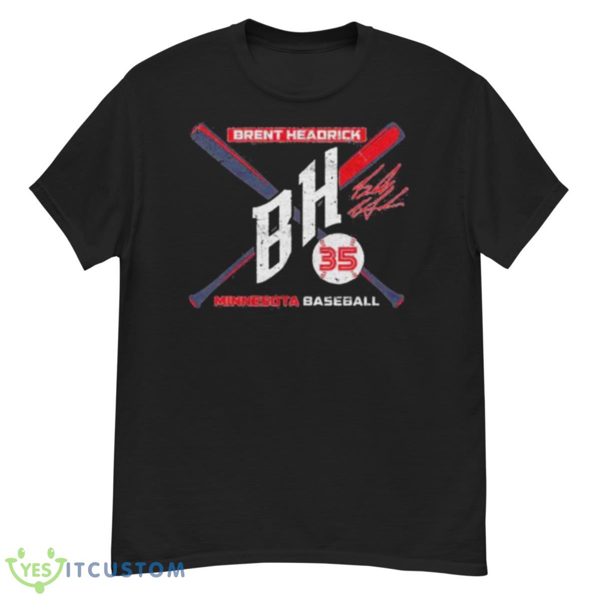 Brent Headrick BH 35 Minnesota Baseball Initials Shirt 12 Brent Headrick BH 35 Minnesota Baseball Initials Shirt - G500 Men’s Classic T-Shirt