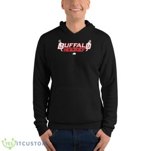 Buffalo Hockey Retro Shirt - Unisex Fleece Pullover Hoodie