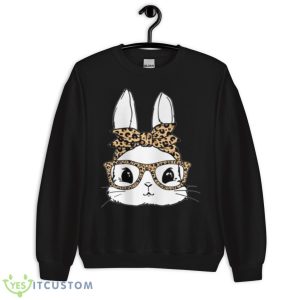 Bunny With Leopard Glasses Shirt 8 Bunny With Leopard Glasses Shirt - Unisex Crewneck Sweatshirt