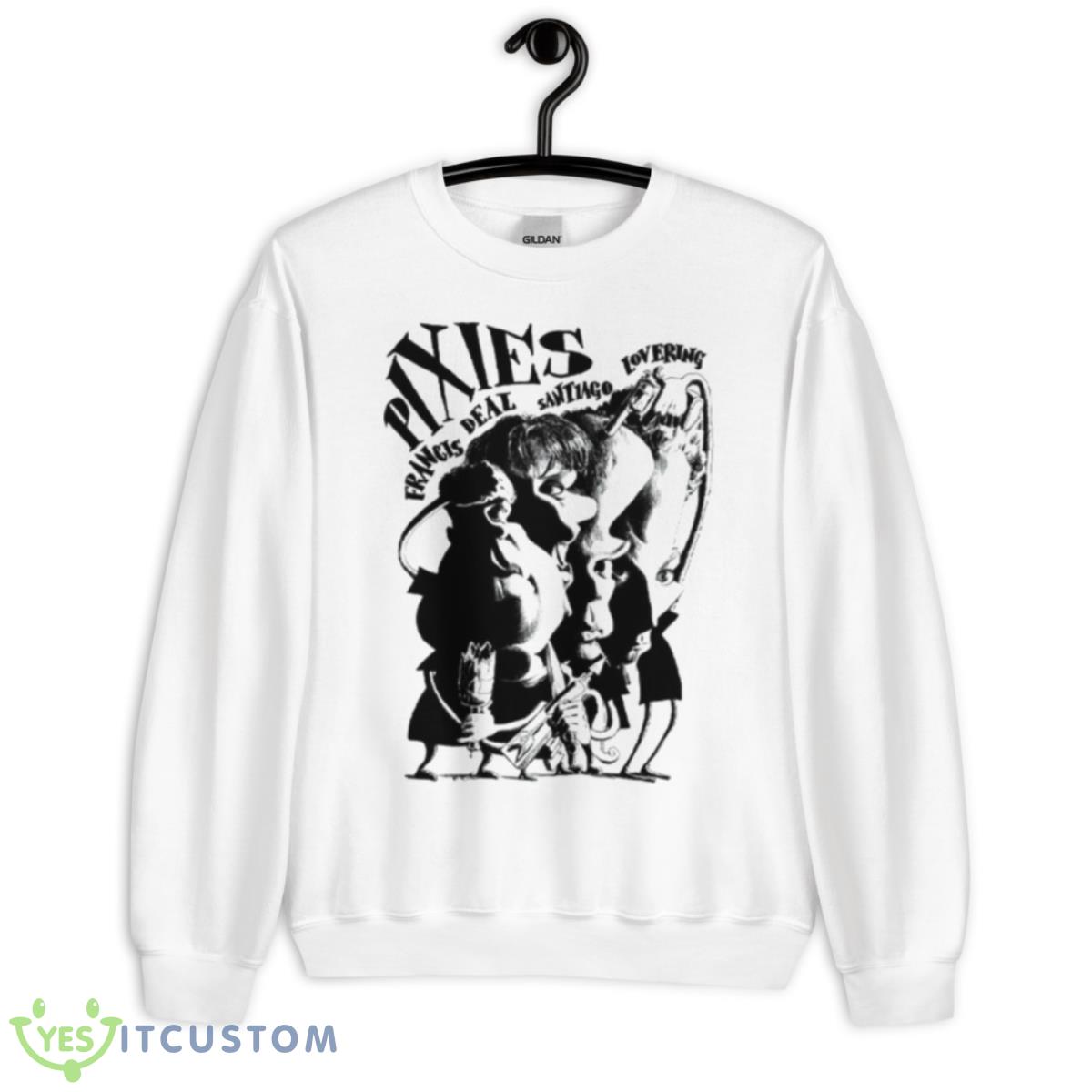 Caricatures Pixies Band Shirt 11 Caricatures Pixies Band Shirt - Unisex Heavy Blend Crewneck Sweatshirt