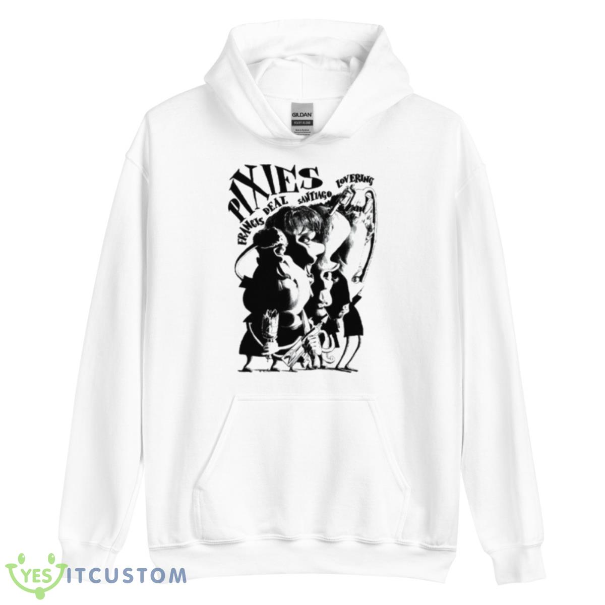 Caricatures Pixies Band Shirt 3 Caricatures Pixies Band Shirt - Unisex Heavy Blend Hooded Sweatshirt