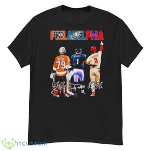 Carter Hart Jalen Hurts And Bryce Harper Philadelphia Signature Shirt - G500 Men’s Classic T-Shirt