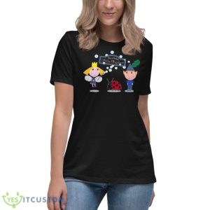 Cartoon Art Ben And Holly Shirt - Women's Relaxed Short Sleeve Jersey Tee