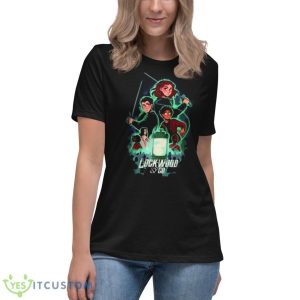 Cartoon Design Lockwood And Co Skull Series Shirt - Women's Relaxed Short Sleeve Jersey Tee