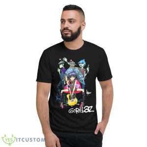 Cartoon Style Gorillaz Band Shirt - Short Sleeve T-Shirt