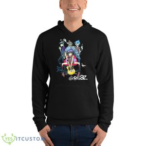 Cartoon Style Gorillaz Band Shirt - Unisex Fleece Pullover Hoodie