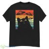 Cat Galaxy Cat Spaceship Alien Cat UFO Retro Shirt - G500 Men’s Classic T-Shirt