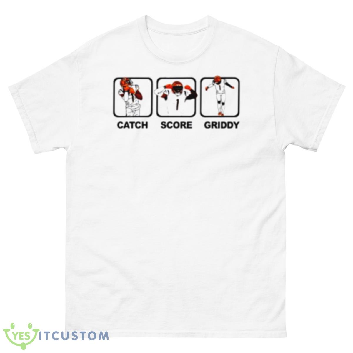 Catch Score Griddy Football Shirt 10 Catch Score Griddy Football Shirt - 500 Men’s Classic Tee Gildan