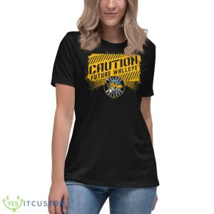 Caution Future Walleye Toledo Walleye Shirt - Women's Relaxed Short Sleeve Jersey Tee
