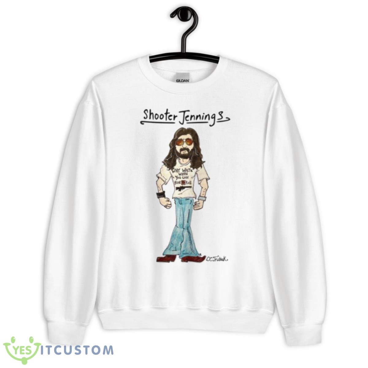 Cc Trubiak’s Shooter Jennings Shirt 11 Cc Trubiak’s Shooter Jennings Shirt - Unisex Heavy Blend Crewneck Sweatshirt