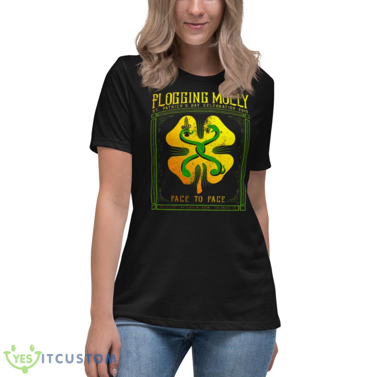 Celebration Day Flogging Molly Shirt 6 Celebration Day Flogging Molly Shirt - Women's Relaxed Short Sleeve Jersey Tee