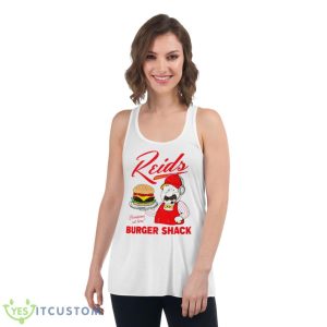 Champions Eat Here Toddler Burger Shack Shirt - Women's Flowy Racerback Tank