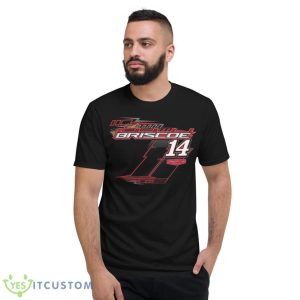 Chase Briscoe Stewart Haas Racing Team Collection Black 2023 #14 Mahindra Shirt - Short Sleeve T-Shirt