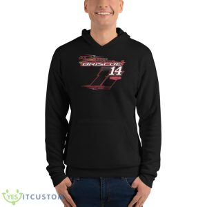 Chase Briscoe Stewart Haas Racing Team Collection Black 2023 #14 Mahindra Shirt - Unisex Fleece Pullover Hoodie