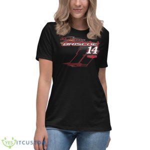 Chase Briscoe Stewart Haas Racing Team Collection Black 2023 #14 Mahindra Shirt - Women's Relaxed Short Sleeve Jersey Tee