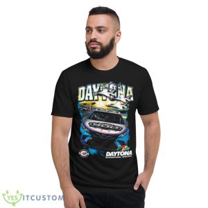 Checkered Flag 2023 Daytona 500 Black Jet Shirt - Short Sleeve T-Shirt