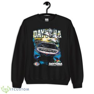 Checkered Flag 2023 Daytona 500 Black Jet Shirt - Unisex Crewneck Sweatshirt