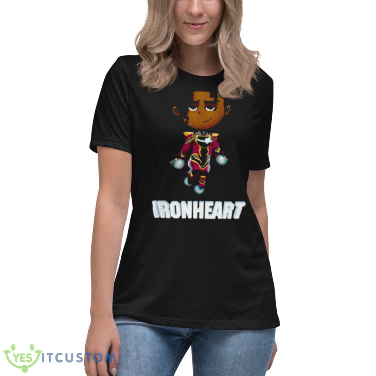 Chibi Ironheart Marvel Comic Shirt 6 Chibi Ironheart Marvel Comic Shirt - Women's Relaxed Short Sleeve Jersey Tee