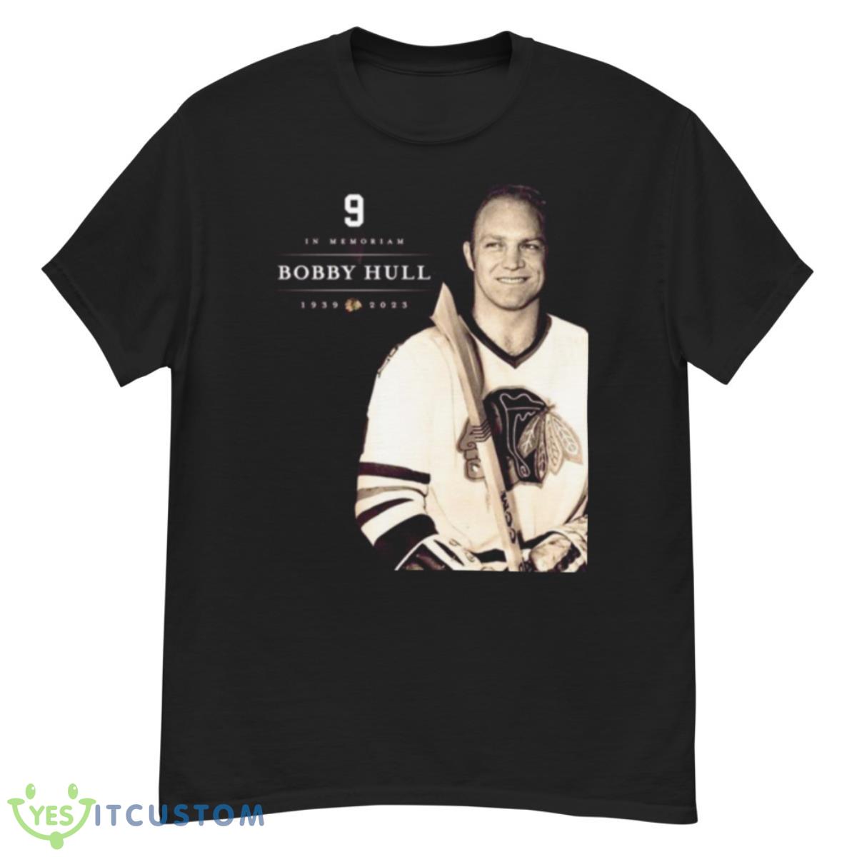 Chicago Blackhawks In Memoriam Bobby Hull 1930 2023 Shirt 12 Chicago Blackhawks In Memoriam Bobby Hull 1930 2023 Shirt - G500 Men’s Classic T-Shirt