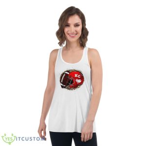 Chiefs Helmet Leopard Print Football Shirt 8 Chiefs Helmet Leopard Print Football Shirt - Women's Flowy Racerback Tank