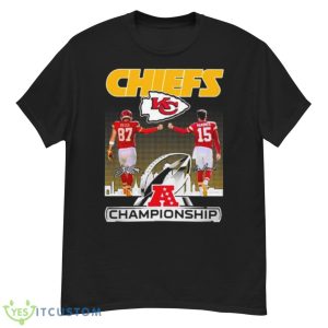 Chiefs Kelce 87 Mahomes 15 Signature Champions Shirt - G500 Men’s Classic T-Shirt