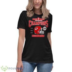Chiefs Super Bowl Legacy 1970 2020 2023 Shirt 11 Chiefs Super Bowl Legacy 1970 2020 2023 Shirt - Women's Relaxed Short Sleeve Jersey Tee