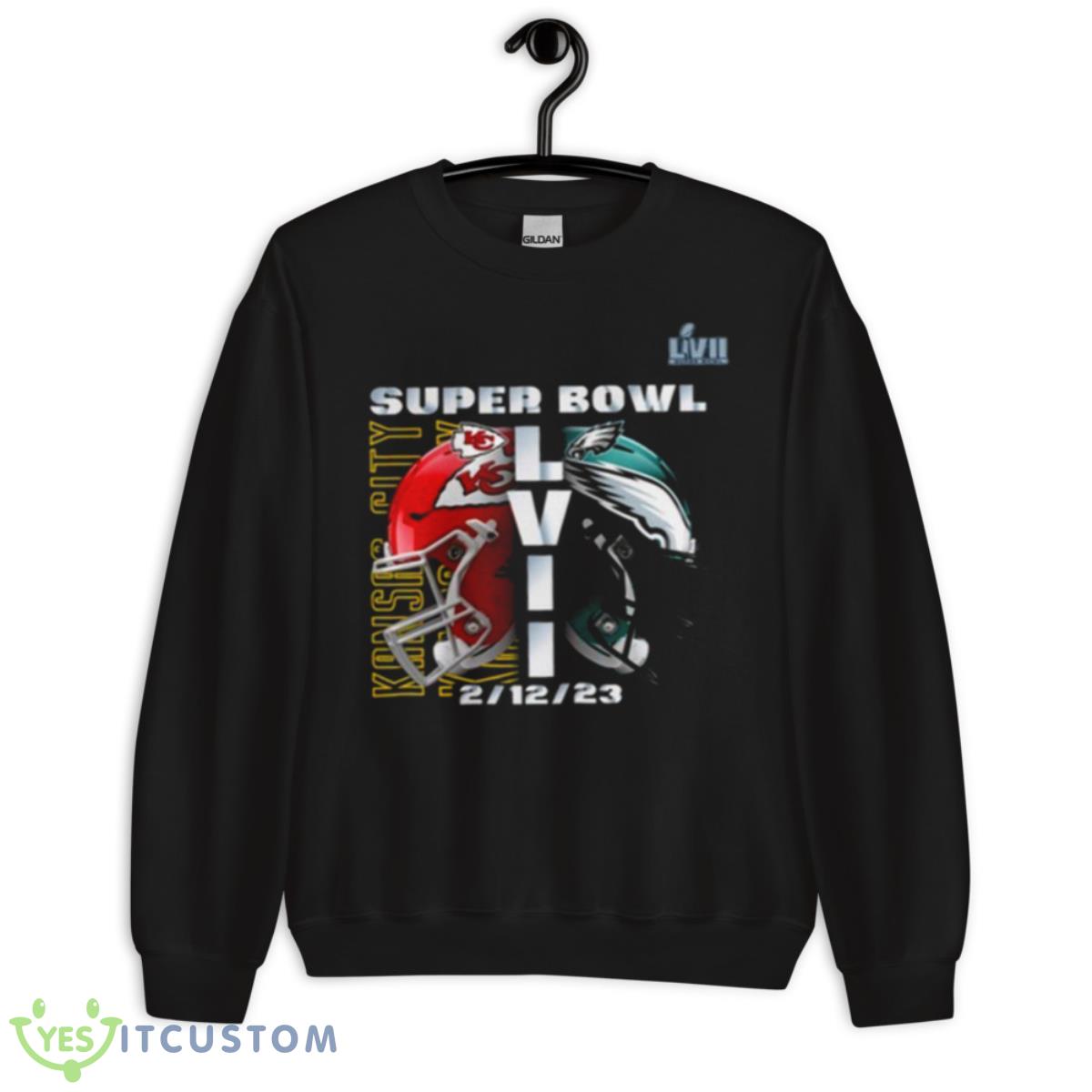 Chiefs Vs Eagles Super Bowl 57 Shirt 13 Chiefs Vs Eagles Super Bowl 57 Shirt - Unisex Crewneck Sweatshirt