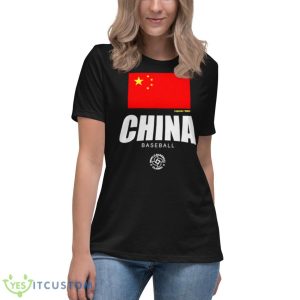 China Baseball LEGENDS 2023 World Baseball Classic Federation Shirt - Women's Relaxed Short Sleeve Jersey Tee