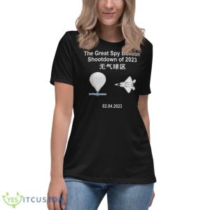 Chinese Spy Balloon Shootdown Of 2023 Shirt - Women's Relaxed Short Sleeve Jersey Tee