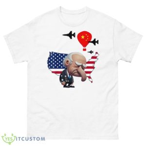 Chinese Spy Balloon Surveillance Joe Biden China Flag Shirt - 500 Men’s Classic Tee Gildan