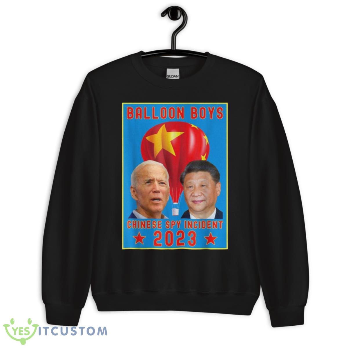 Chinese Surveillance Balloon Boys Joe Biden Vs Xi Jinping Shirt 3 Chinese Surveillance Balloon Boys Joe Biden Vs Xi Jinping Shirt - Unisex Crewneck Sweatshirt