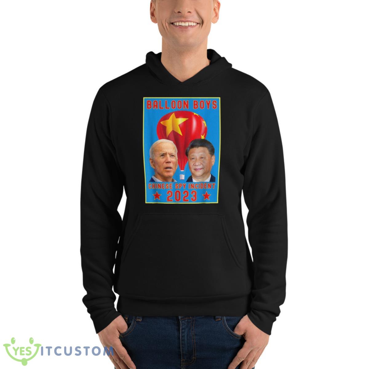 Chinese Surveillance Balloon Boys Joe Biden Vs Xi Jinping Shirt 13 Chinese Surveillance Balloon Boys Joe Biden Vs Xi Jinping Shirt - Unisex Fleece Pullover Hoodie