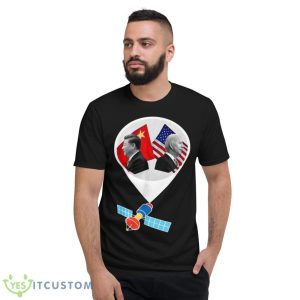 Chinese Surveillance Balloon Joe Biden Vs Xi Jinping Shirt - Short Sleeve T-Shirt
