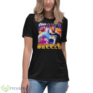 Chris Brown Breezy 90S Vintage King Of R&B Shirt - Women's Relaxed Short Sleeve Jersey Tee
