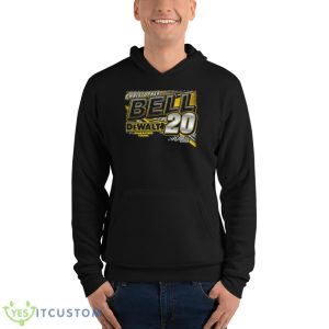 Christopher Bell Joe Gibbs Racing Team Collection Black 2023 #20 DeWalShirt - Unisex Fleece Pullover Hoodie