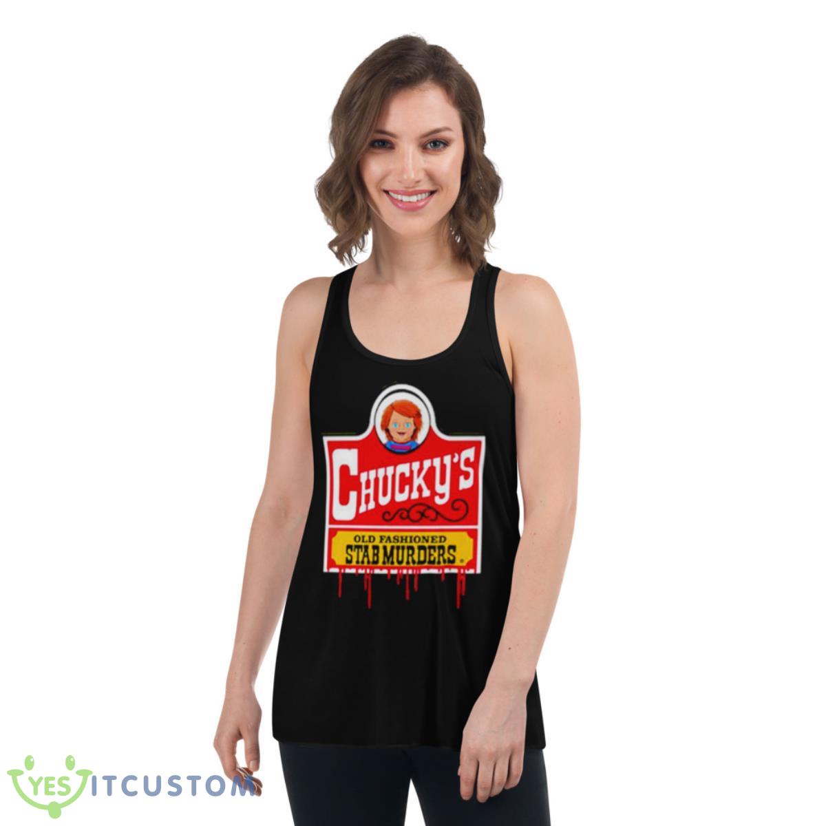 Chucky’s Wendy’s Shirt 5 Chucky’s Wendy’s Shirt - Women's Flowy Racerback Tank