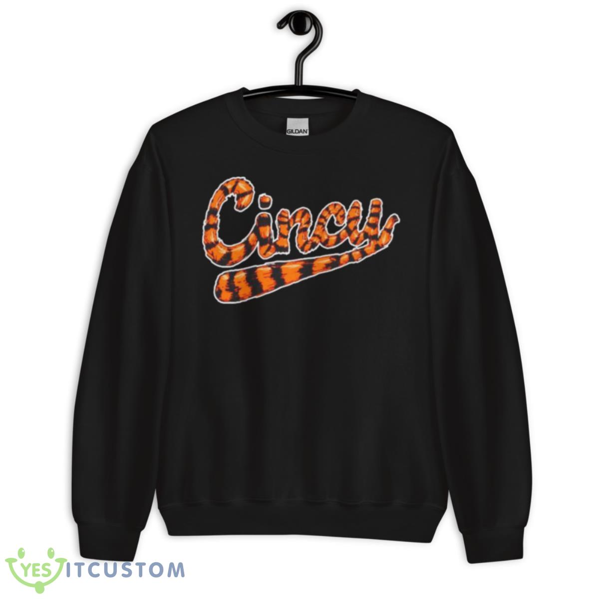 Cincy Tiger Stripe Script Shirt 3 Cincy Tiger Stripe Script Shirt - Unisex Crewneck Sweatshirt