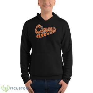Cincy Tiger Stripe Script Shirt 9 Cincy Tiger Stripe Script Shirt - Unisex Fleece Pullover Hoodie