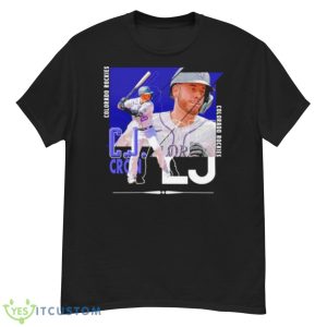 C.J. Cron Colorado Rockies Baseball Poster Shirt - G500 Men’s Classic T-Shirt