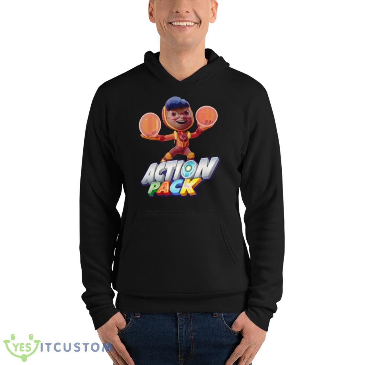 Clay’s Plasma Power Action Pack Shirt 4 Clay’s Plasma Power Action Pack Shirt - Unisex Fleece Pullover Hoodie