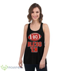 Cleveland Football Bless ’em Shirt 10 Cleveland Football Bless ’em Shirt - Women's Flowy Racerback Tank