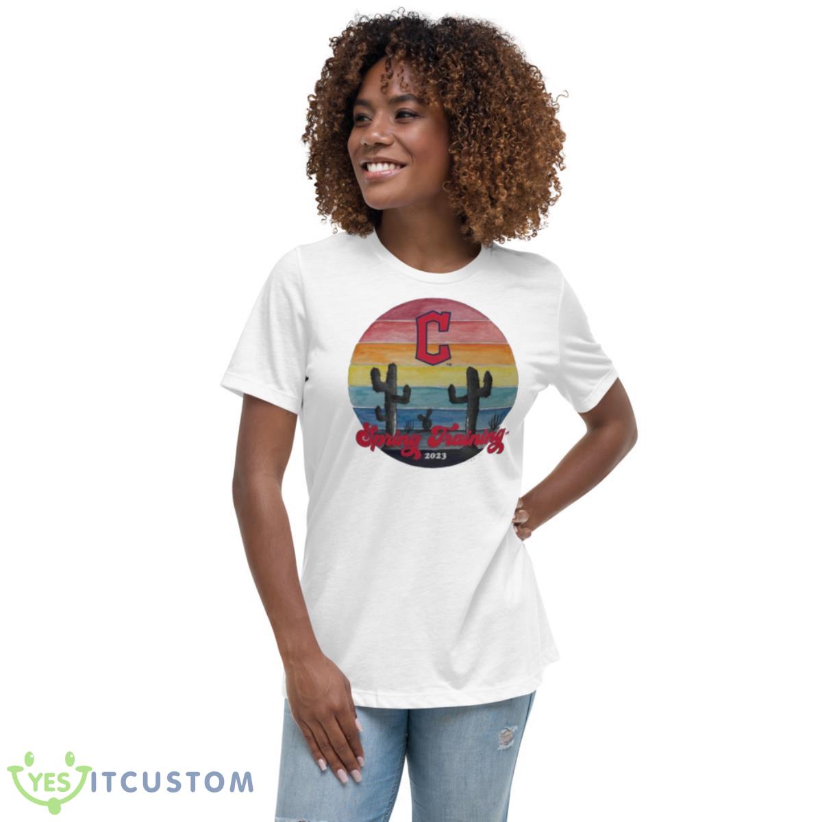 Cleveland Guardians Spring Training 2023 Vintage Shirt 5 Cleveland Guardians Spring Training 2023 Vintage Shirt - Women's Relaxed Short Sleeve Jersey Tee