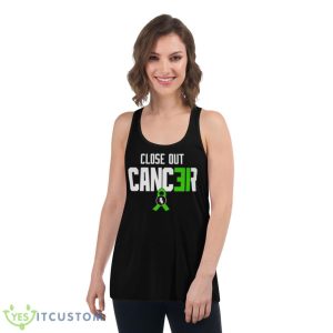 Close Out Cancer Shirt - Women's Flowy Racerback Tank