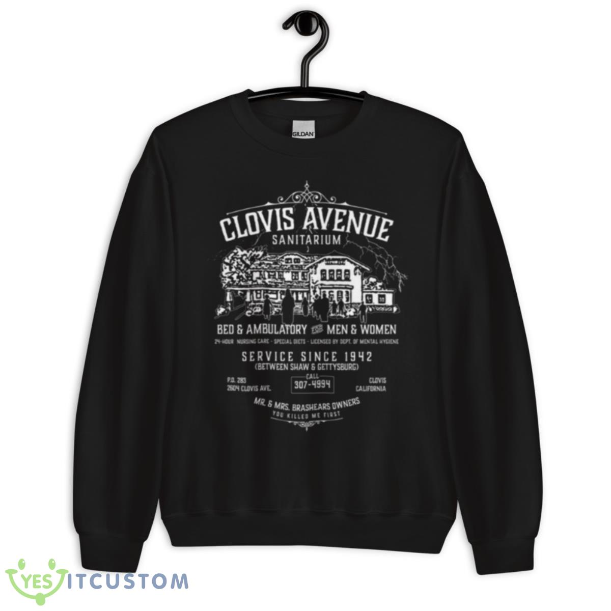 Clovis Avenue Sanitarium Ghost Adventures Shirt 3 Clovis Avenue Sanitarium Ghost Adventures Shirt - Unisex Crewneck Sweatshirt