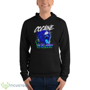 Cocaine Bear Shirt - Unisex Fleece Pullover Hoodie