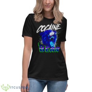 Cocaine Bear Shirt - Women's Relaxed Short Sleeve Jersey Tee