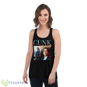 Collage Design Philomena Cunk Shirt 10 Collage Design Philomena Cunk Shirt - Women's Flowy Racerback Tank
